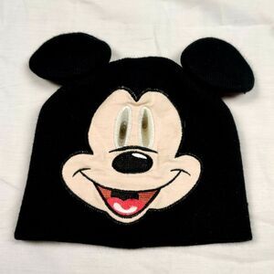 Mickey Mouse Holographic Eyes W/ Mouse Ears Beanie Hat Unisex ~ Kids One Size ~